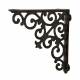 Equerre Credence Etagere Potence Murale Suspension en Fonte Marron Support 4x19,7x19,7cm