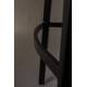 Lot de 2 Chaises de Bar Polyuréthane Franky Dutchbone Vintage Tendance Sièges Haut Noir 50x54x106cm
