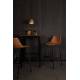 Lot de 2 Chaises de Bar Polyuréthane Franky Dutchbone Vintage Tendance Sièges Haut Marron 50x54x106cm