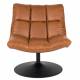 Fauteuil Polyuréthane Vintage Design Lounge Bar Dutchbone Tendance Siège de Salon Camel 66x78x81cm