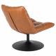 Fauteuil Polyuréthane Vintage Design Lounge Bar Dutchbone Tendance Siège de Salon Camel 66x78x81cm