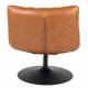 Fauteuil Polyuréthane Vintage Design Lounge Bar Dutchbone Tendance Siège de Salon Camel 66x78x81cm