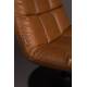 Fauteuil Polyuréthane Vintage Design Lounge Bar Dutchbone Tendance Siège de Salon Camel 66x78x81cm