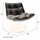 Fauteuil Polyuréthane Vintage Design Lounge Bar Dutchbone Tendance Siège de Salon Camel 66x78x81cm