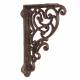 Equerre Credence Etagere Potence Murale Suspension en Fonte Patinée Marron Support 5x18x24cm