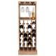 Sublime Vinothèque Claude Dutchbone Armoire à Vin Rangement Bouteilles Rampe Verres en Bois 31,5x43,5x118,5cm