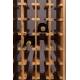 Sublime Vinothèque Claude Dutchbone Armoire à Vin Rangement Bouteilles Rampe Verres en Bois 31,5x43,5x118,5cm