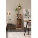 Sublime Vinothèque Claude Dutchbone Armoire à Vin Rangement Bouteilles Rampe Verres en Bois 31,5x43,5x118,5cm