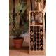 Sublime Vinothèque Claude Dutchbone Armoire à Vin Rangement Bouteilles Rampe Verres en Bois 31,5x43,5x118,5cm