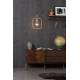 Meuble TV Class Dutchbone Meuble de Rangement Design Industriel Vintage en Acier et Bois Plaqué Acacia Noyer 45x60x180cm