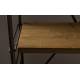 Étagère Iron Dutchbone Meuble Présentoir Echelle 5 Étagères en en Acier Mat Gris et Sapin 42x100x200cm