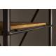 Étagère Iron Dutchbone Meuble Présentoir Echelle 5 Étagères en en Acier Mat Gris et Sapin 42x100x200cm