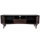 Meuble TV Juju Dutchbone Console Tiroirs Salon Rectangulaire Design Vintage Industriel en Bois Patiné Noyer 39,8x53x150cm