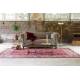 Tapis Bid Dutchbone Carpette Salon Tissu Vieux Rouge 2 Tailles