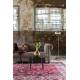 Tapis Bid Dutchbone Carpette Salon Tissu Vieux Rouge 2 Tailles