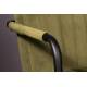 Fauteuil Lounge Chaise Velours Vert Olive Stitched Dutchbone Style Rétro 58x66x83cm