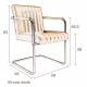 Fauteuil Lounge Chaise Velours Vert Olive Stitched Dutchbone Style Rétro 58x66x83cm