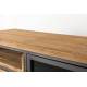 Bahut Damian Vaisselier Woody Buffet de Rangement Indus Acier et Sapin 40x75x113cm