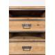 Bahut Damian Vaisselier Woody Buffet de Rangement Indus Acier et Sapin 40x75x113cm