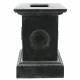 Vasque et Socle Géant Vase Jardinière Extérieur de Château en Fonte Grise 44x44x111cm