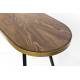 Console Denise Design Woody Table d'Appoint de Salon Table d'Entrée Bureau 41x75x121cm
