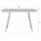 Console Denise Design Woody Table d'Appoint de Salon Table d'Entrée Bureau 41x75x121cm