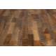 Table Ronde MO 110 Table de Repas Woody Salon Design Industriel Vintage en Acier et Teck 76x110x110cm