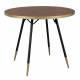 Table Denise Design Woody Table de Salle à Manger Table de Cuisine 75x91x91cm