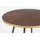 Table Denise Design Woody Table de Salle à Manger Table de Cuisine 75x91x91cm