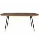 Grande Table Denise Design Woody Table de Salle à Manger Table de Cuisine 75x90x180cm