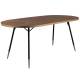 Grande Table Denise Design Woody Table de Salle à Manger Table de Cuisine 75x90x180cm