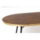 Grande Table Denise Design Woody Table de Salle à Manger Table de Cuisine 75x90x180cm