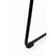 Tabouret de Bar Tangle Assise Haute Design Woody en Acier Noir et Bois Naturel 30x40x65cm