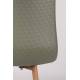 Lot de 2 Chaises Design Léon Assises Woody de Table en Acier et Plastique Vert 44,5x49x80cm