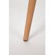 Lot de 2 Chaises Design Léon Assises Woody de Table en Acier et Plastique Vert 44,5x49x80cm