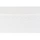 Lot de 2 Chaises Design Léon Assises Woody de Table en Acier et Plastique Blanc 44,5x49x80cm