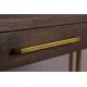 Bureau Class Dutchbone Console de Rangement Meuble Design Industriel Vintage en Acier et Bois Plaqué Acacia Noyer 45x78x120cm