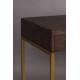 Bureau Class Dutchbone Console de Rangement Meuble Design Industriel Vintage en Acier et Bois Plaqué Acacia Noyer 45x78x120cm