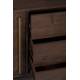 Buffet Meuble Class Bahut Dutchbone Design Industriel Vintage en Acier et Bois Plaqué Acacia Noyer 45x80x180cm