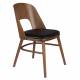 Lot de 2 Chaises Talika Dutchbone Assise Art Déco Vintage Siège de Table en Bois et Polyester 45x59x81,5cm