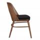 Lot de 2 Chaises Talika Dutchbone Assise Art Déco Vintage Siège de Table en Bois et Polyester 45x59x81,5cm