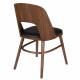 Lot de 2 Chaises Talika Dutchbone Assise Art Déco Vintage Siège de Table en Bois et Polyester 45x59x81,5cm
