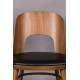 Lot de 2 Chaises Talika Dutchbone Assise Art Déco Vintage Siège de Table en Bois et Polyester 45x59x81,5cm