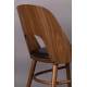 Lot de 2 Chaises Talika Dutchbone Assise Art Déco Vintage Siège de Table en Bois et Polyester 45x59x81,5cm