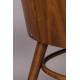 Chaise Chaya Dutchbone Assise Art Déco Vintage Siège de Table en Bois et Polyuréthane 47,5x61x87cm