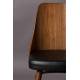 Chaise Chaya Dutchbone Assise Art Déco Vintage Siège de Table en Bois et Polyuréthane 47,5x61x87cm