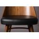 Chaise Chaya Dutchbone Assise Art Déco Vintage Siège de Table en Bois et Polyuréthane 47,5x61x87cm