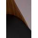 Chaise Chaya Dutchbone Assise Art Déco Vintage Siège de Table en Bois et Polyuréthane 47,5x61x87cm