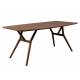 Table Rectangulaire Malaya Dutchbone Table de Repas Salon Design Vintage en Bois 74x90x180cm