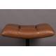 Repose Pied Hocker en Polyuréthane Camel Vintage Pouf Lounge Bar Dutchbone 46x51,5x67cm